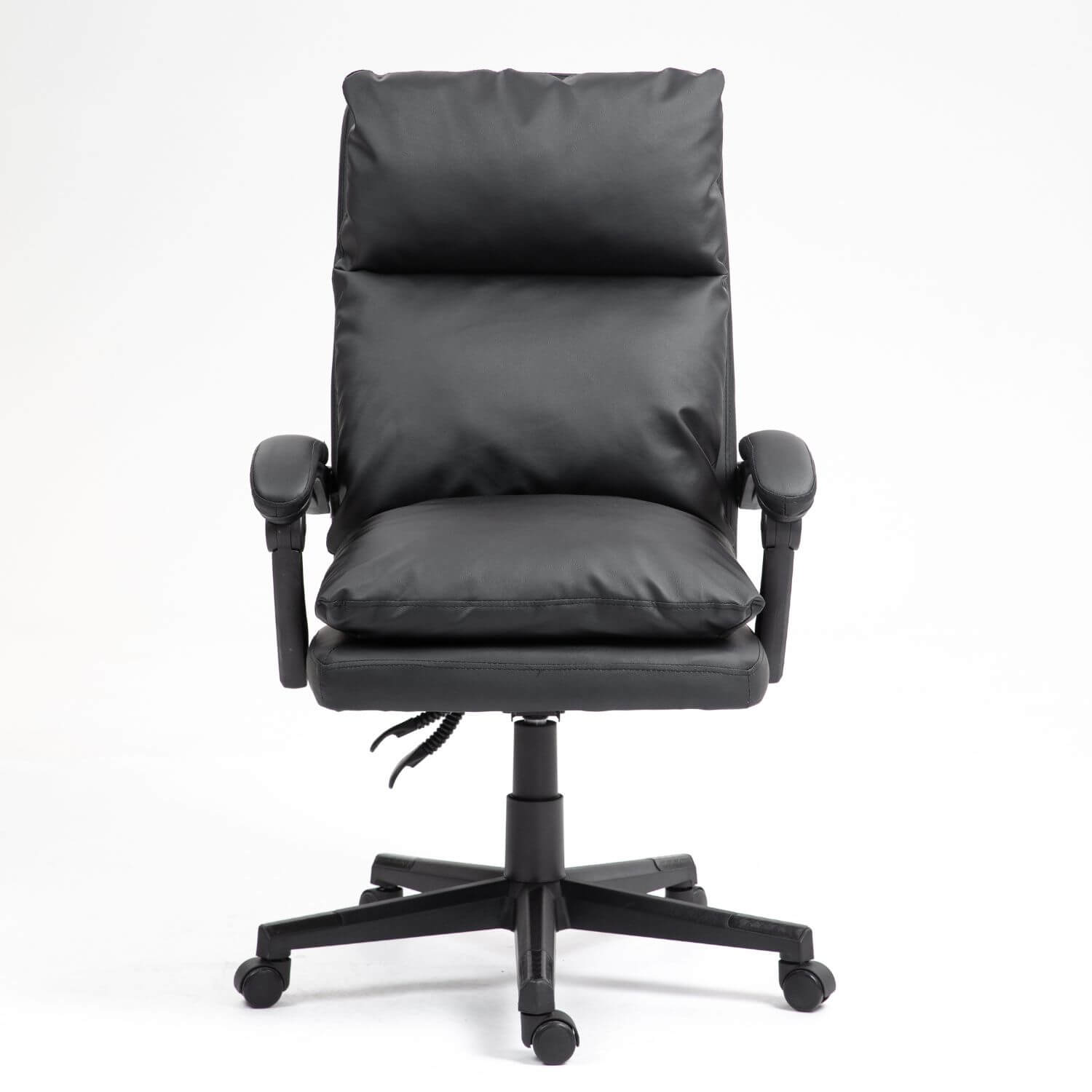 Fotoliu piele eco PRESTIGE, negru