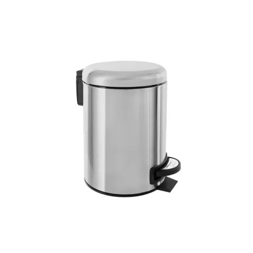 Coș de gunoi, 5 L, cu pedală, inox, ELITE