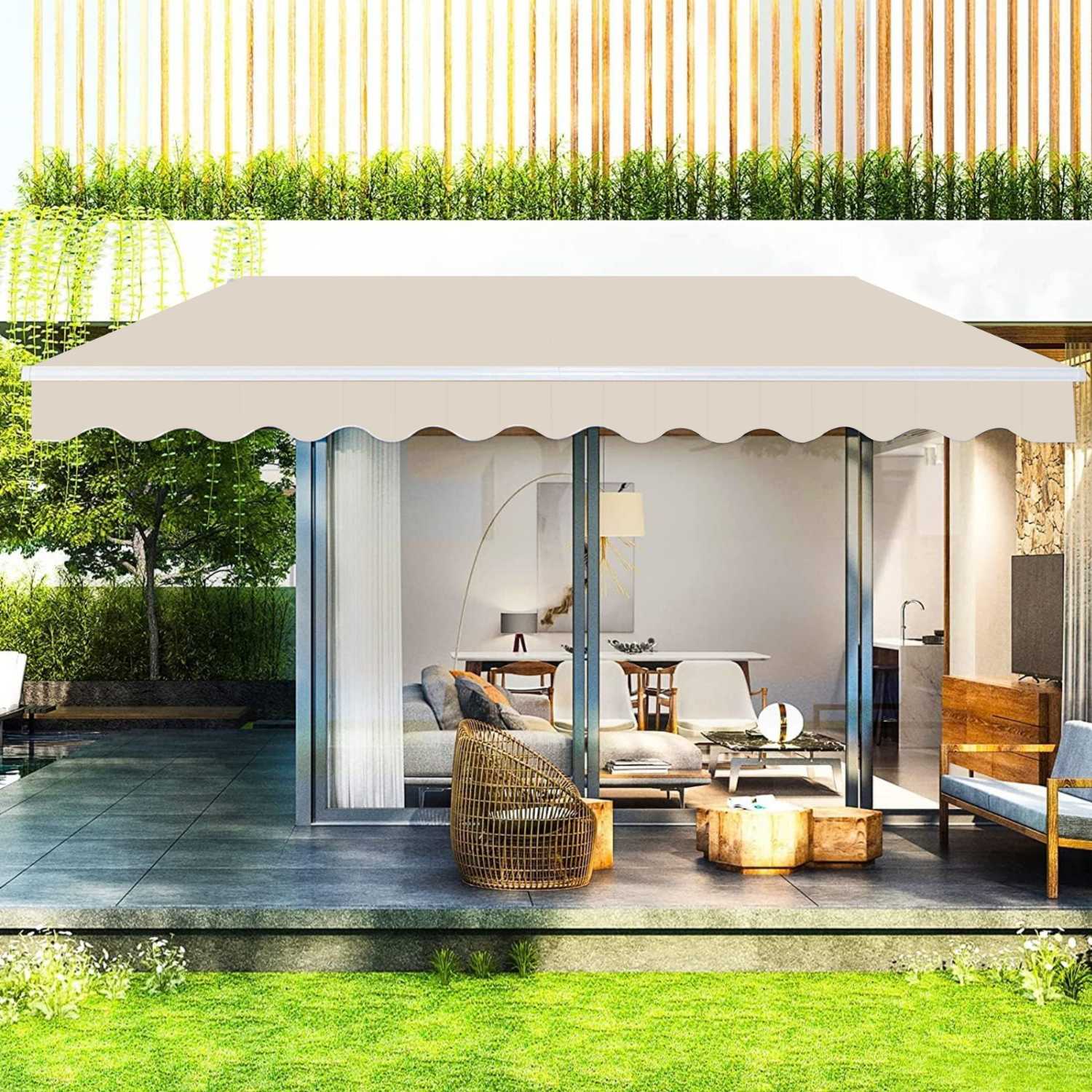 Copertină retractabilă bej, 295x250 cm